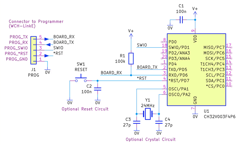CH32V003 Working in Circuit